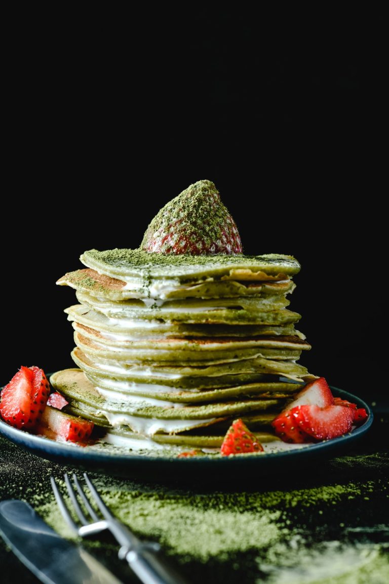 recette de crêpes au thé matcha japonais